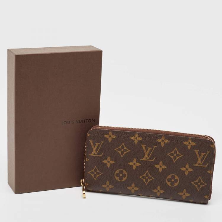 Pre Owned Louis Vuitton Monogram Canvas Zippy Wallet