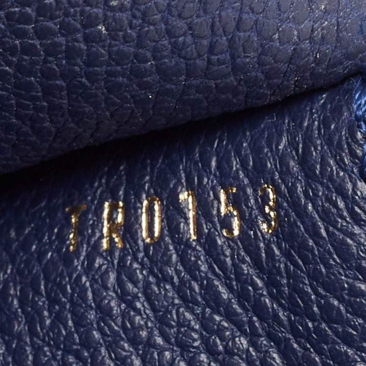 Pre Owned Louis Vuitton Blue Infini Monogram Empreinte Leather Fascinante Bag