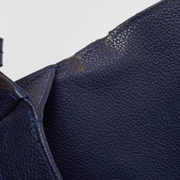 Pre Owned Louis Vuitton Blue Infini Monogram Empreinte Leather Fascinante Bag