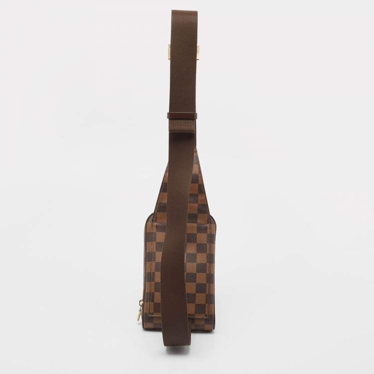 Pre Owned Louis Vuitton Damier Ebene Canvas Geronimos Bag