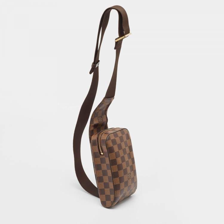 Pre Owned Louis Vuitton Damier Ebene Canvas Geronimos Bag
