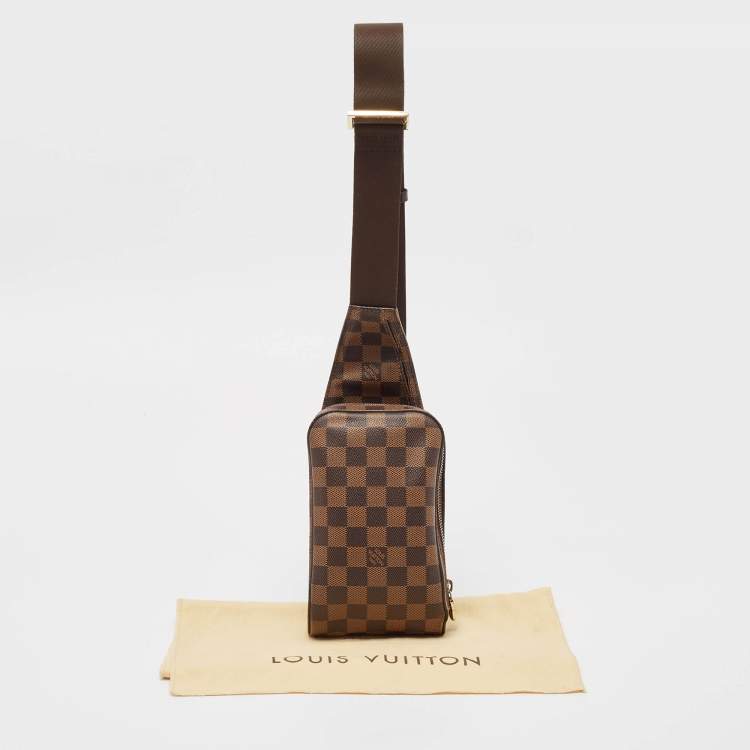 Pre Owned Louis Vuitton Damier Ebene Canvas Geronimos Bag