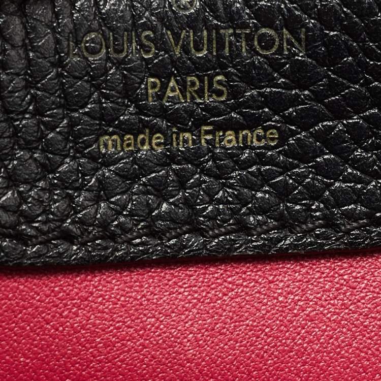 Pre Owned Louis Vuitton Black Taurillon Leather Capucines PM Bag
