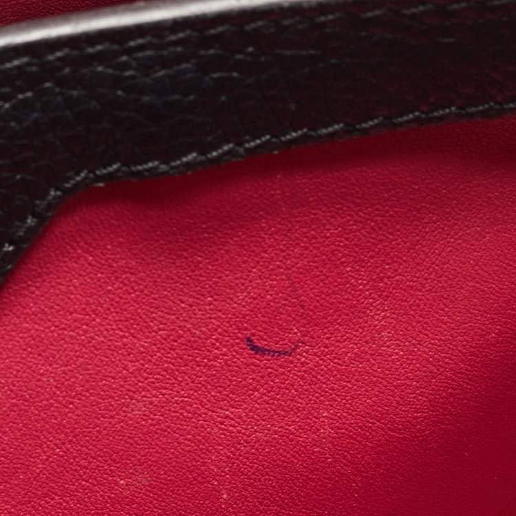 Pre Owned Louis Vuitton Black Taurillon Leather Capucines PM Bag