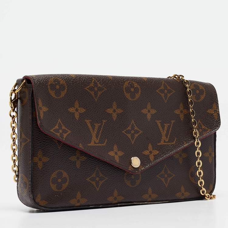 Pre Owned Louis Vuitton Monogram Canvas Felicie Pochette Bag