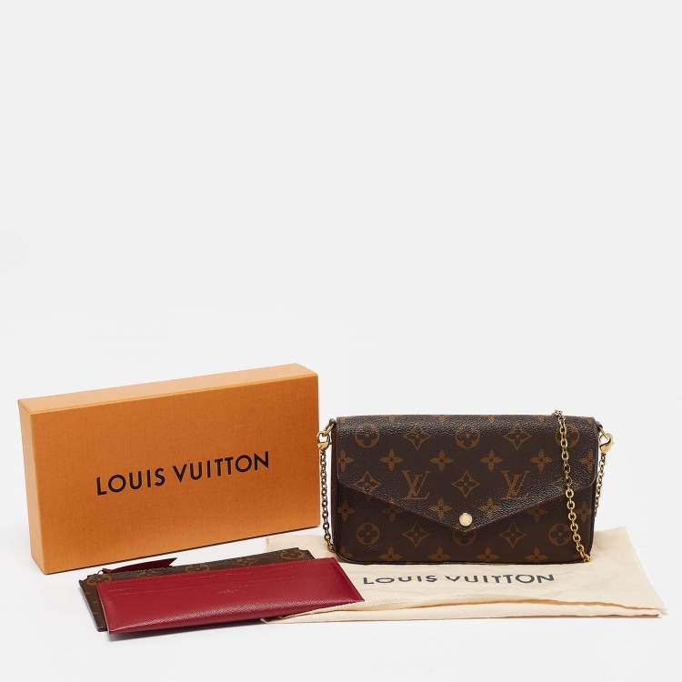 Pre Owned Louis Vuitton Monogram Canvas Felicie Pochette Bag