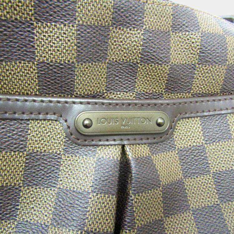 Pre Owned Louis Vuitton Brown Damier Ebene Canvas Bloomsbury PM Shoulder Bag