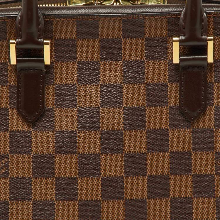 Pre Owned Louis Vuitton Damier Ebene Canvas and Leather Triana Bag