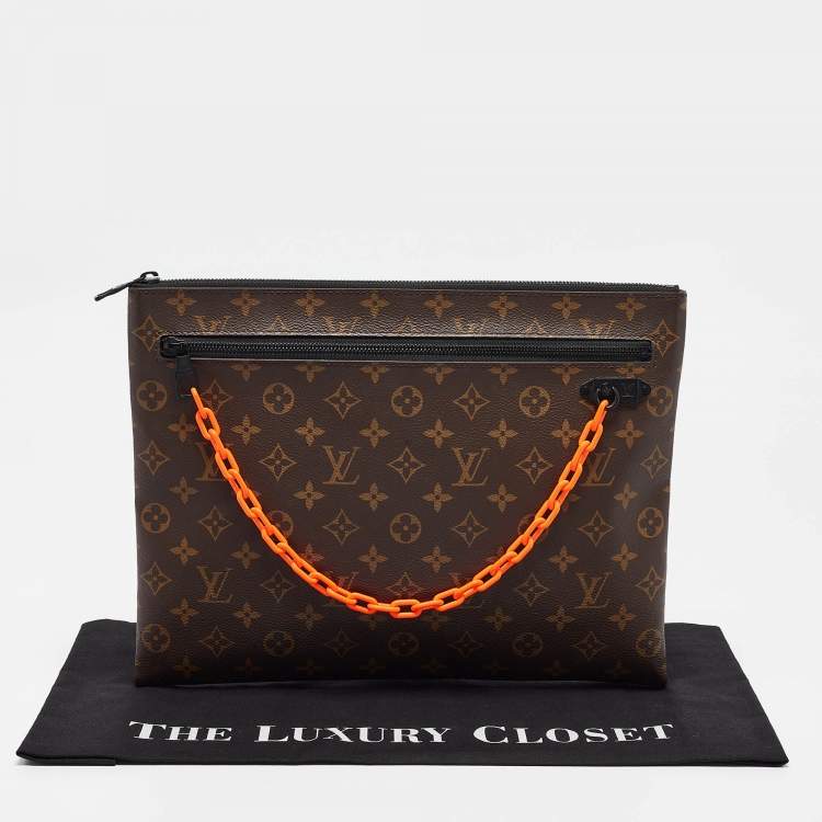 Pre Owned Louis Vuitton Black Monogram Canvas Solar Ray Pouch