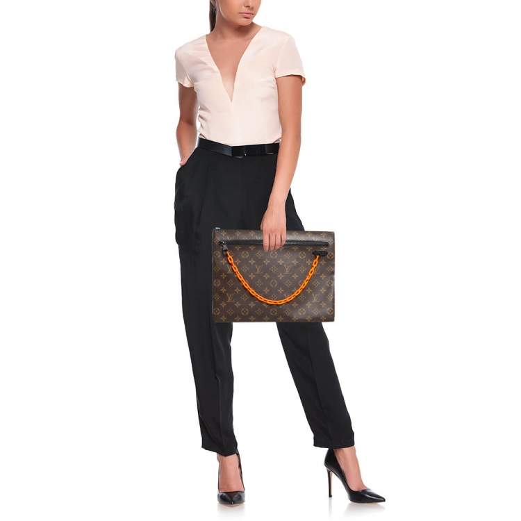 Pre Owned Louis Vuitton Black Monogram Canvas Solar Ray Pouch