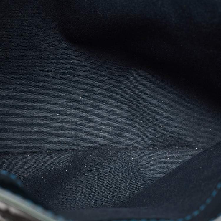 Pre Owned Louis Vuitton Bleu Nuit Monogram Vernis Melrose Avenue Bag
