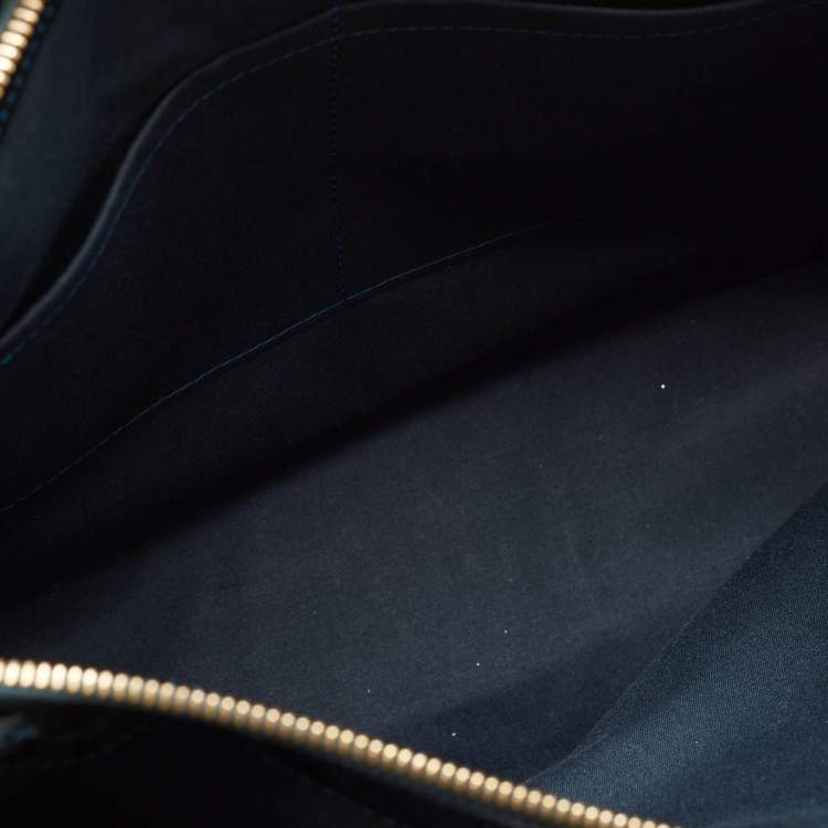 Pre Owned Louis Vuitton Bleu Nuit Monogram Vernis Melrose Avenue Bag