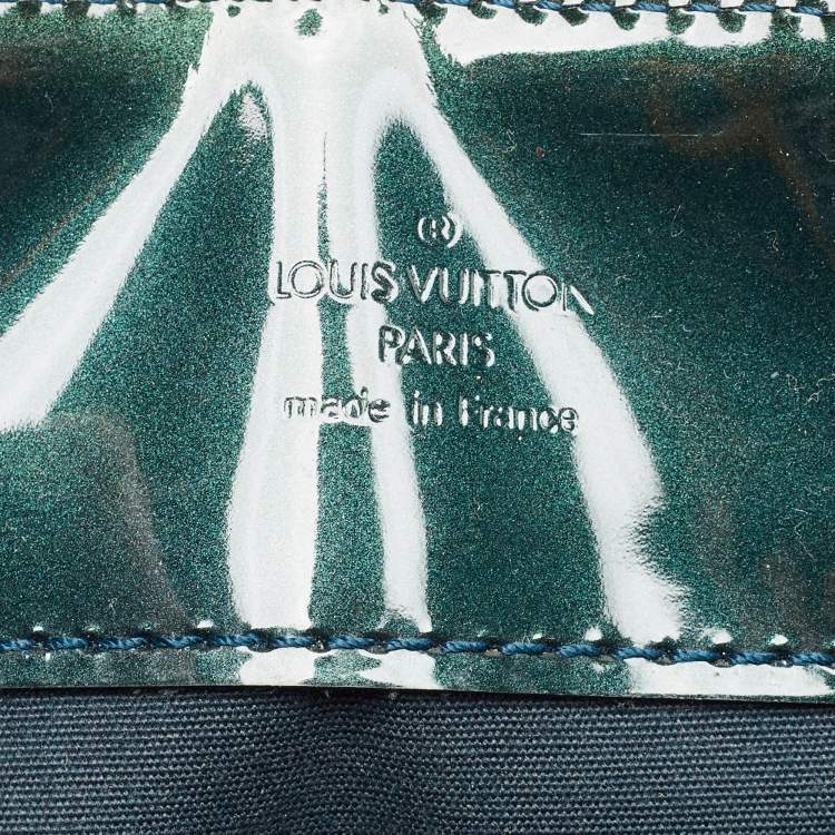 Pre Owned Louis Vuitton Bleu Nuit Monogram Vernis Melrose Avenue Bag