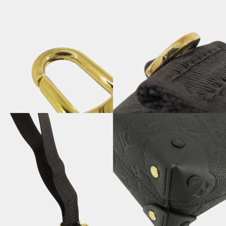 Pre Owned Louis Vuitton Black Monogram Empriente Leather Petite Malle Souple Shoulder Bag