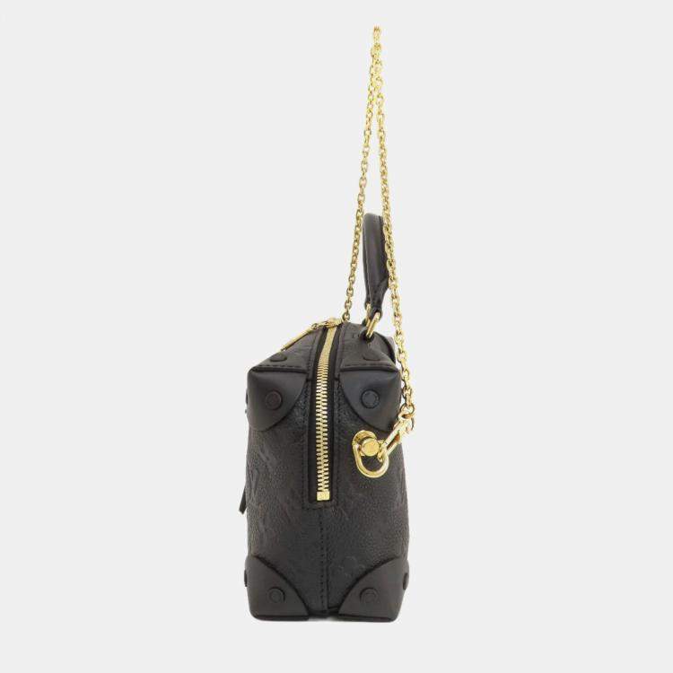 Pre Owned Louis Vuitton Black Monogram Empriente Leather Petite Malle Souple Shoulder Bag