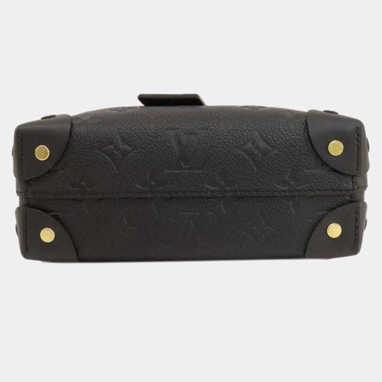Pre Owned Louis Vuitton Black Monogram Empriente Leather Petite Malle Souple Shoulder Bag