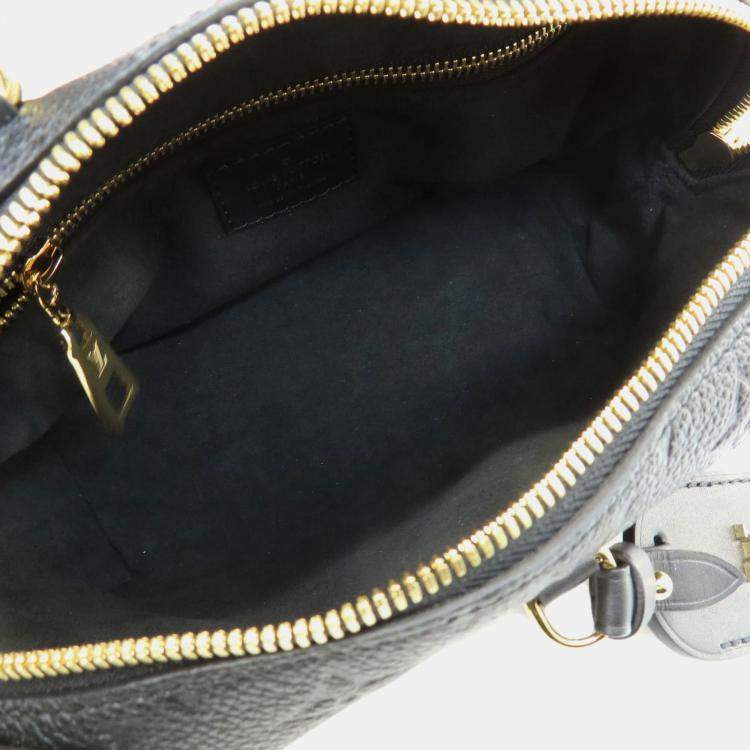 Pre Owned Louis Vuitton Black Monogram Empriente Leather Petite Malle Souple Shoulder Bag