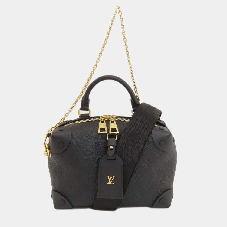 Pre Owned Louis Vuitton Black Monogram Empriente Leather Petite Malle Souple Shoulder Bag