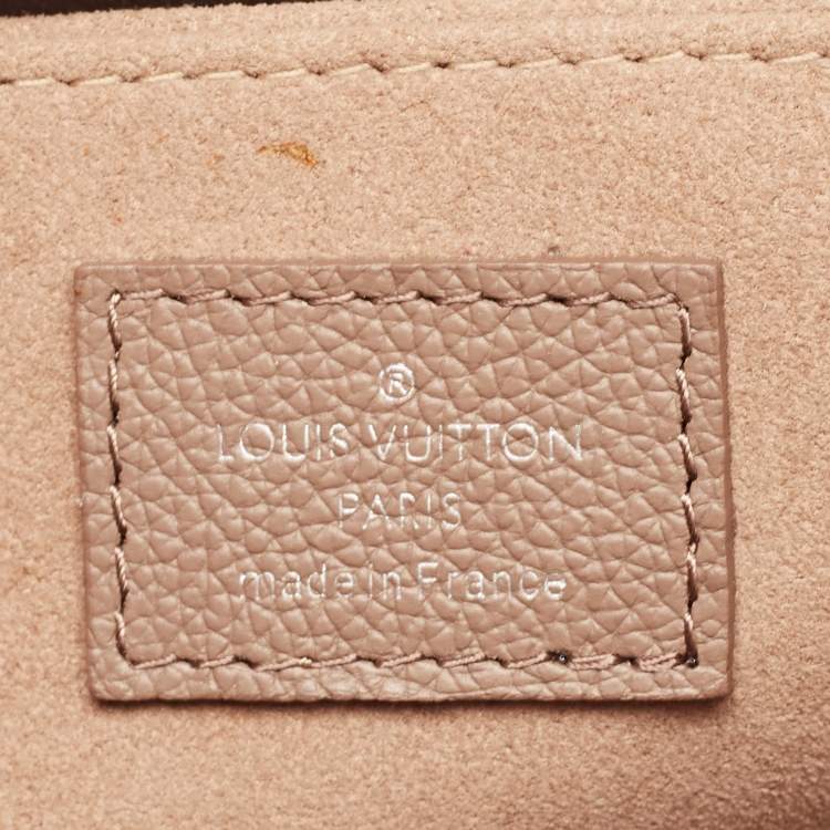 Pre Owned Louis Vuitton Beige Leather Mylockme Satchel Bag