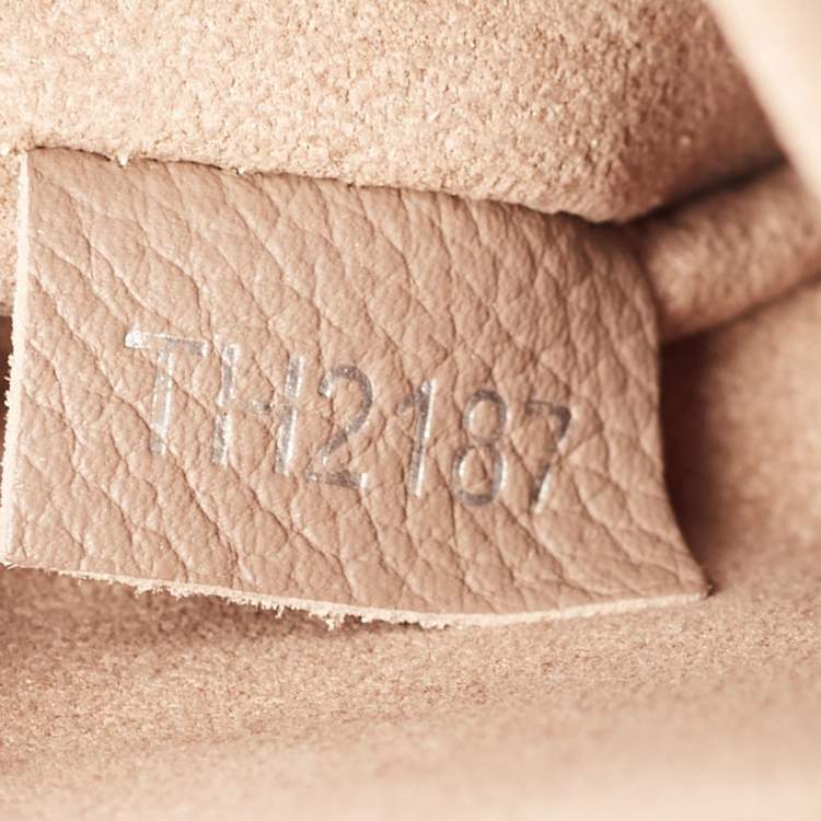 Pre Owned Louis Vuitton Beige Leather Mylockme Satchel Bag