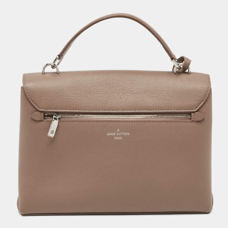 Pre Owned Louis Vuitton Beige Leather Mylockme Satchel Bag