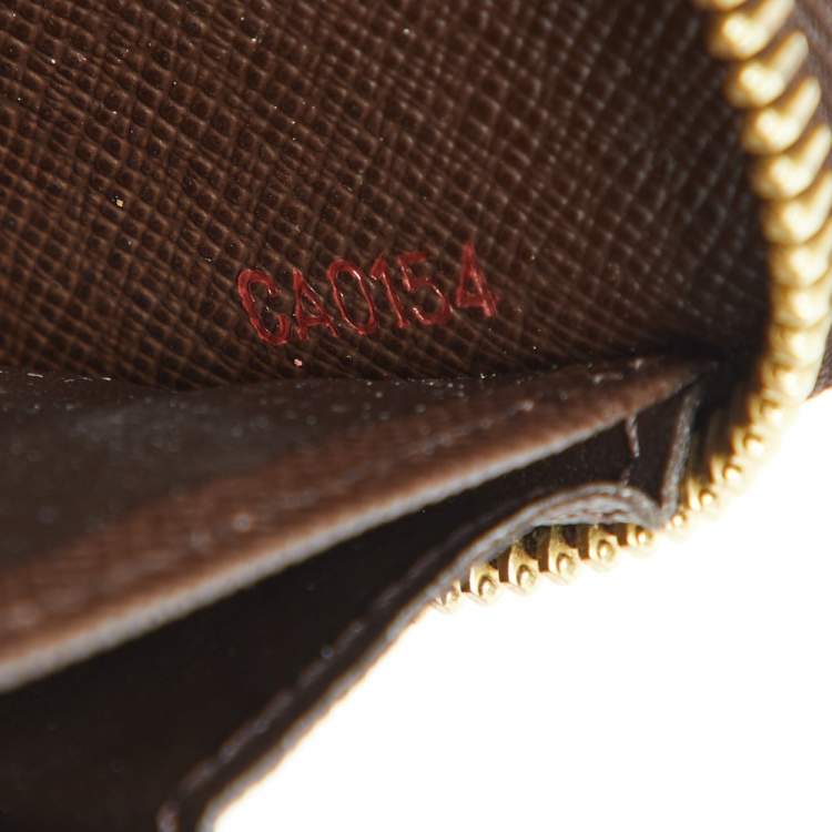 Pre Owned Louis Vuitton Damier Ebene Canvas Zippy Wallet