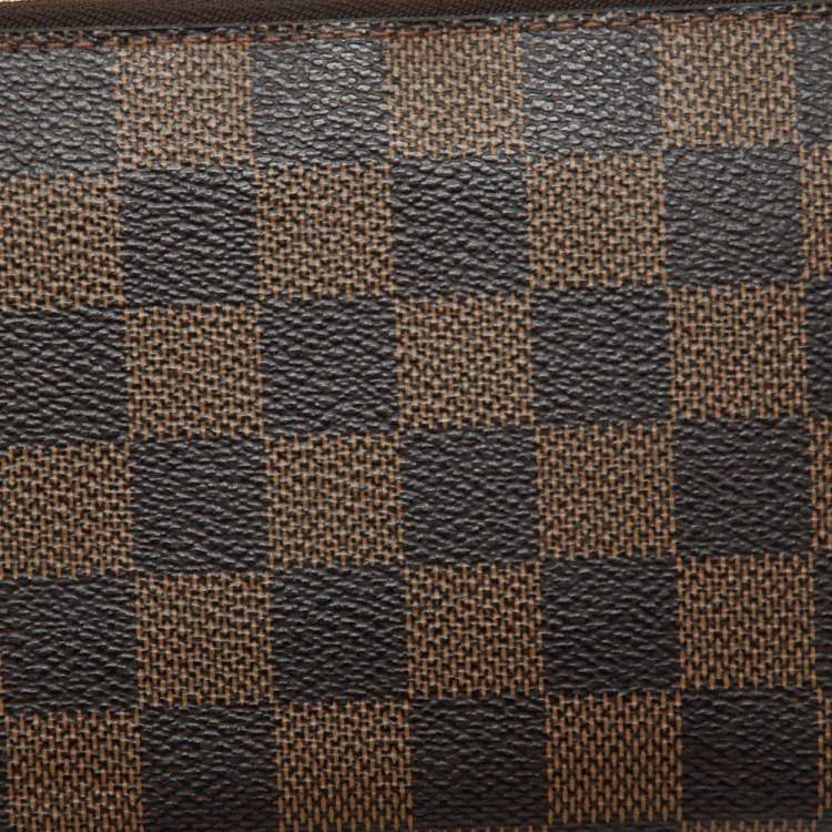 Pre Owned Louis Vuitton Damier Ebene Canvas Zippy Wallet