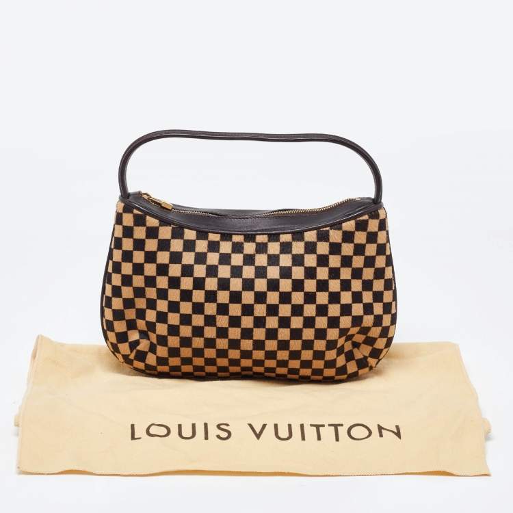 Pre Owned Louis Vuitton Damier Calfhair and Leather Limited Edition Sauvage Tigre Bag