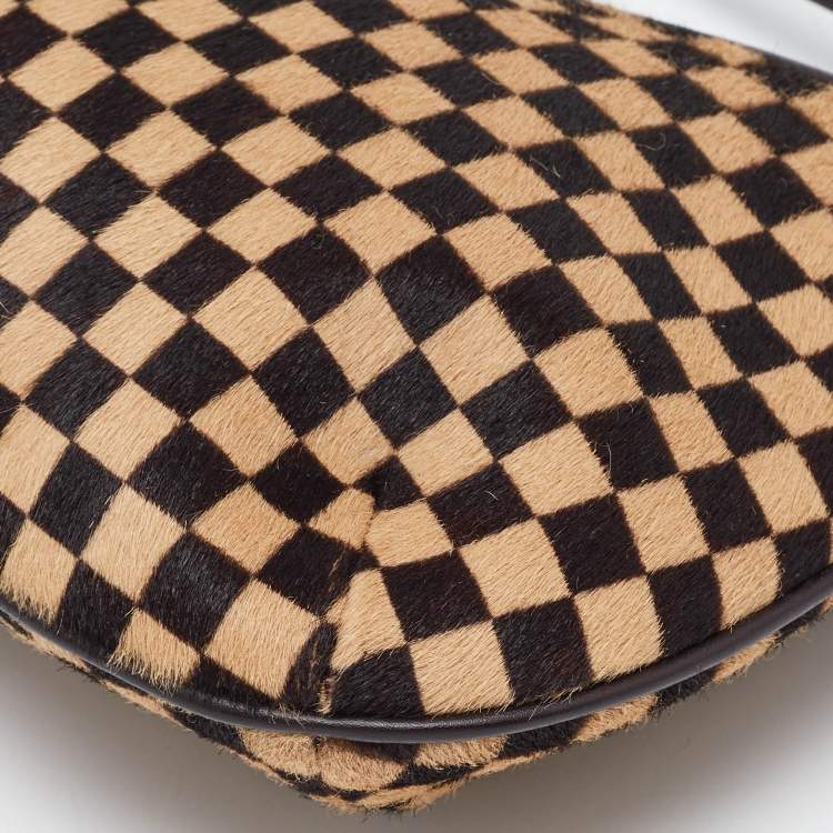 Pre Owned Louis Vuitton Damier Calfhair and Leather Limited Edition Sauvage Tigre Bag