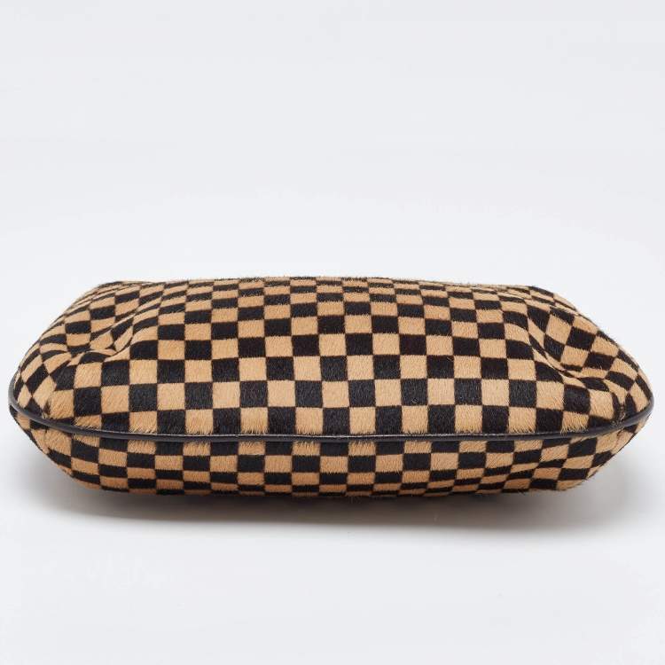 Pre Owned Louis Vuitton Damier Calfhair and Leather Limited Edition Sauvage Tigre Bag
