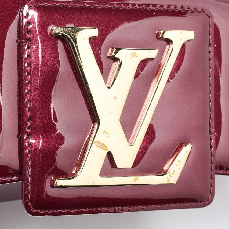 Pre Owned Louis Vuitton Rouge Fauviste Vernis Sobe Clutch
