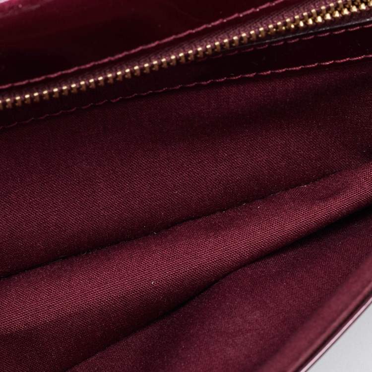 Pre Owned Louis Vuitton Rouge Fauviste Vernis Sobe Clutch