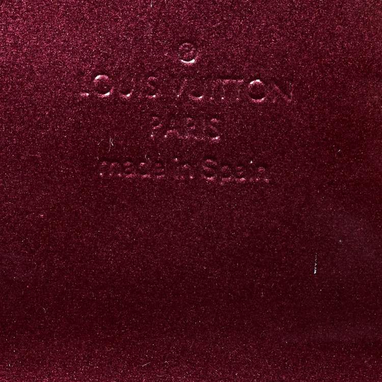 Pre Owned Louis Vuitton Rouge Fauviste Vernis Sobe Clutch