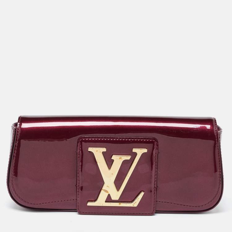 Pre Owned Louis Vuitton Rouge Fauviste Vernis Sobe Clutch