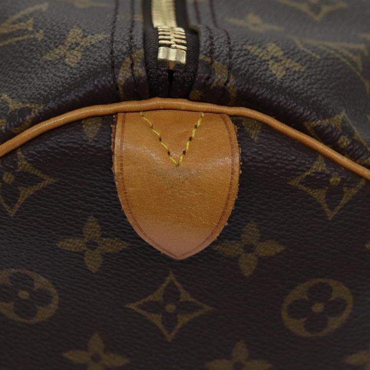 Pre Owned Louis Vuitton Brown Monogram Canvas Keepall 55 Travel Bag