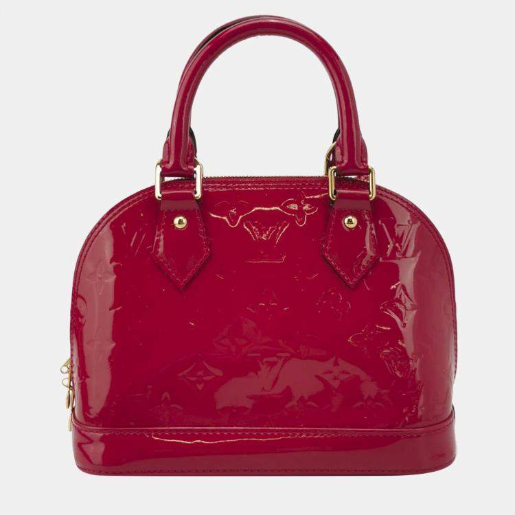 مملوكة مسبقًا Louis Vuittion Red Monogram Vernis Alma Bag