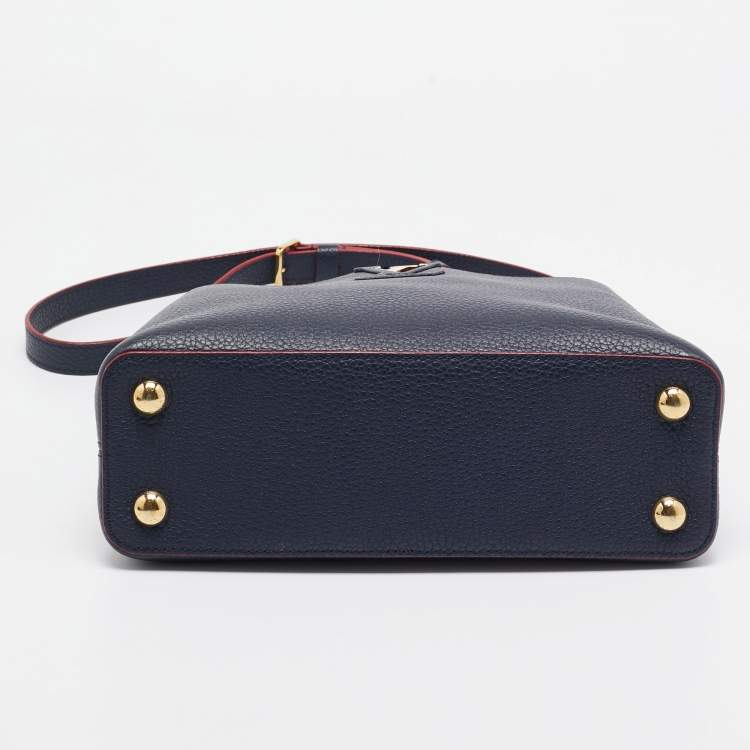 Pre Owned Louis Vuitton Marine/Rouge Taurillon Leather Capucines BB Bag