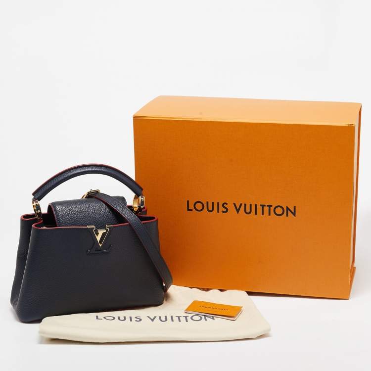 Pre Owned Louis Vuitton Marine/Rouge Taurillon Leather Capucines BB Bag