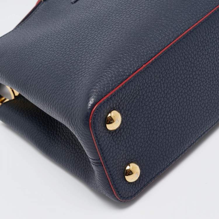 Pre Owned Louis Vuitton Marine/Rouge Taurillon Leather Capucines BB Bag