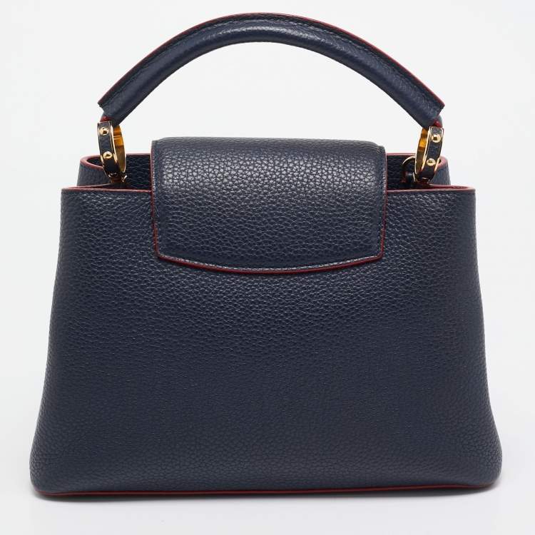 Pre Owned Louis Vuitton Marine/Rouge Taurillon Leather Capucines BB Bag