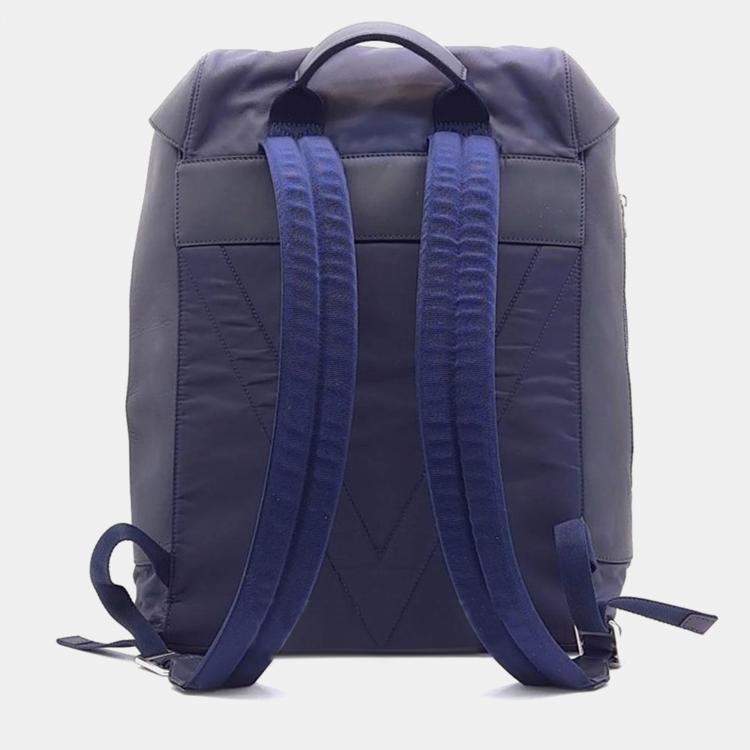 Pre Owned Louis Vuitton Navy Blue V Line Pulse Backpack