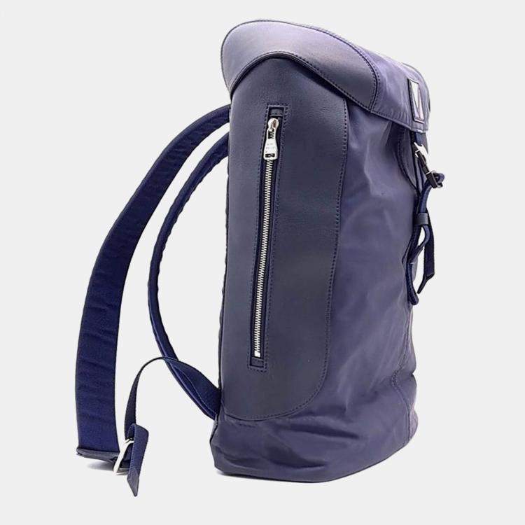 Pre Owned Louis Vuitton Navy Blue V Line Pulse Backpack
