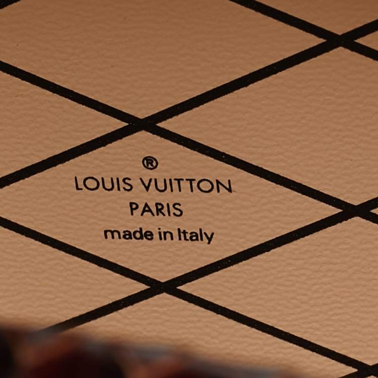Pre Owned Louis Vuitton Brown Python Petite Boite Chapeau Bag