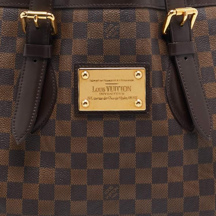Pre Owned Louis Vuitton Damier Ebene Canvas Hampstead MM Bag