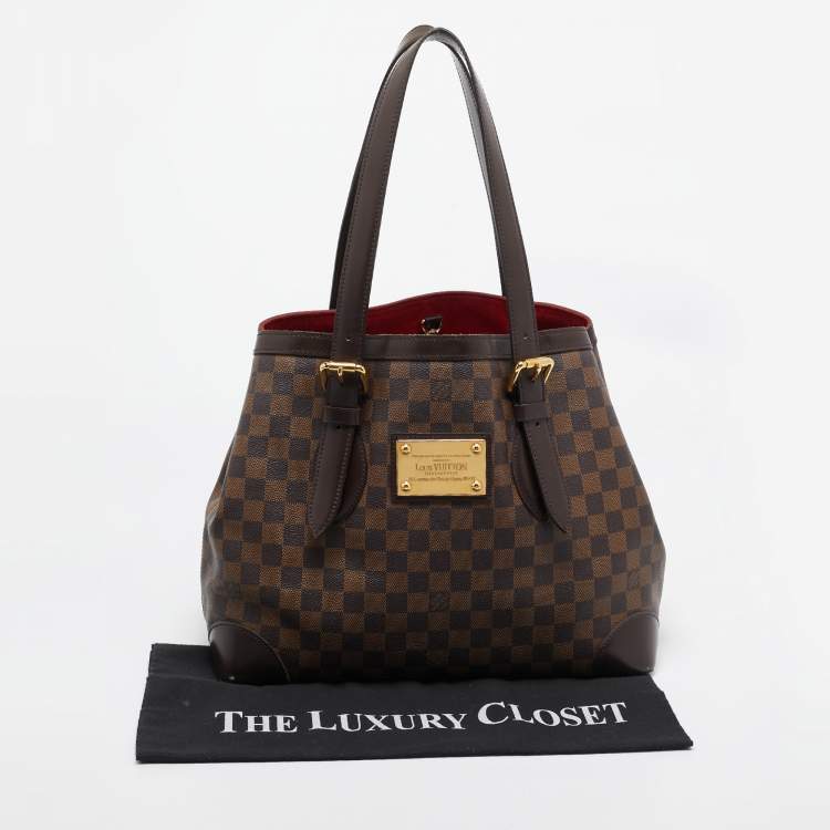 Pre Owned Louis Vuitton Damier Ebene Canvas Hampstead MM Bag