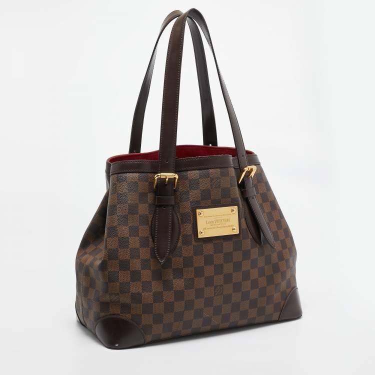 Pre Owned Louis Vuitton Damier Ebene Canvas Hampstead MM Bag