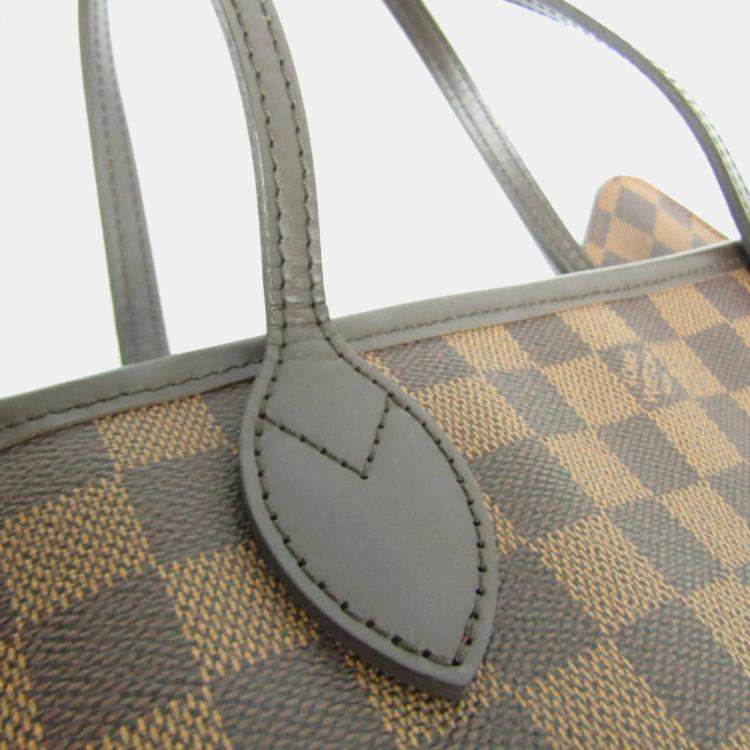 Pre Owned Louis Vuitton Brown Damier Ebene Canvas Neverfull PM Tote Bag