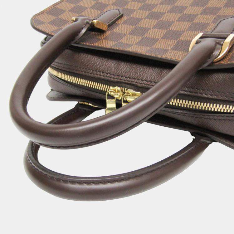 Pre Owned Louis Vuitton Brown Damier Ebene Canvas Triana Satchel