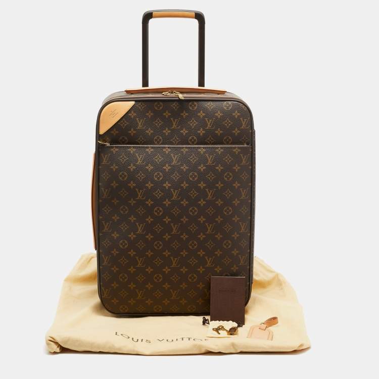 Pre Owned Louis Vuitton Monogram Canvas Pegase Legere 55 Luggage
