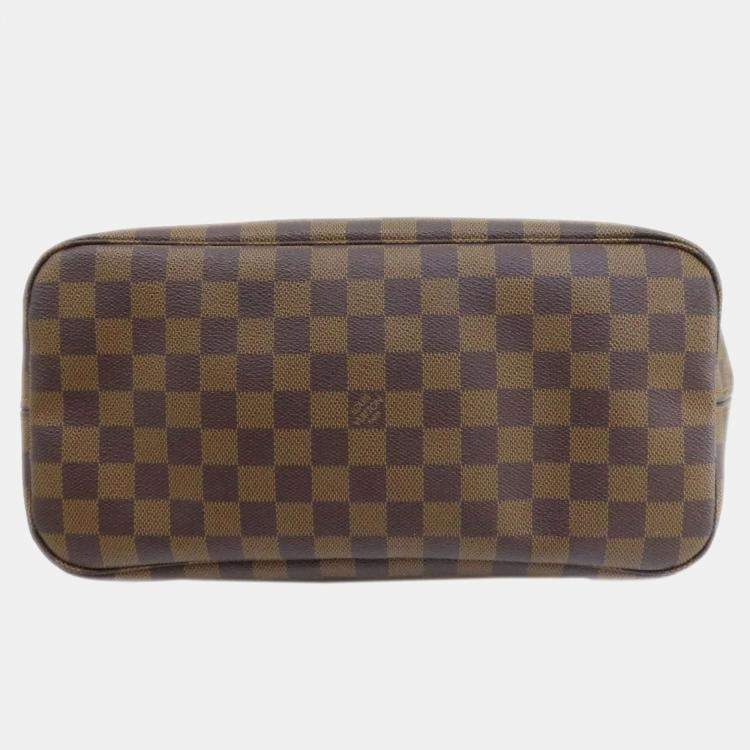 Pre Owned Louis Vuitton Brown Damier Ebene Canvas Neverfull MM Tote Bag